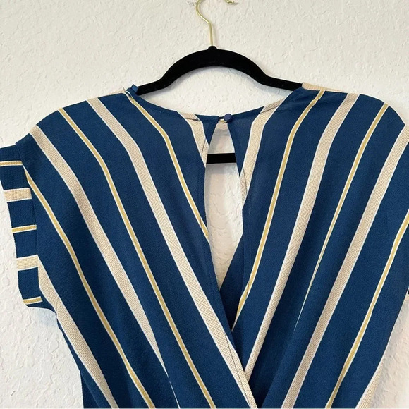 Monteau Striped Jumpsuit Size Small - Picture 5 of 7